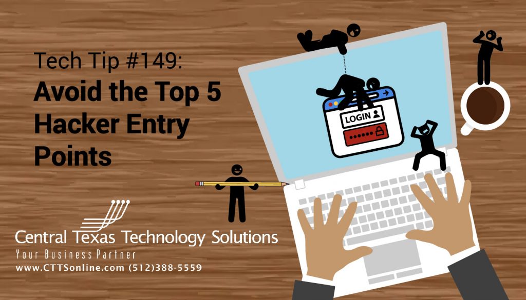 Avoid the Top 5 Hacker Entry points IT Support TX
