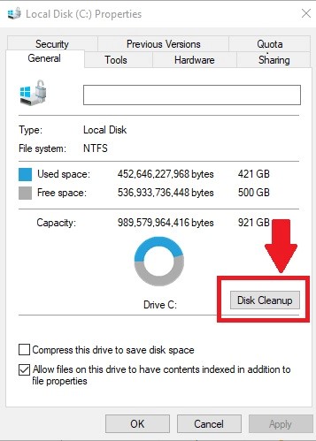 how to run a disk clean up