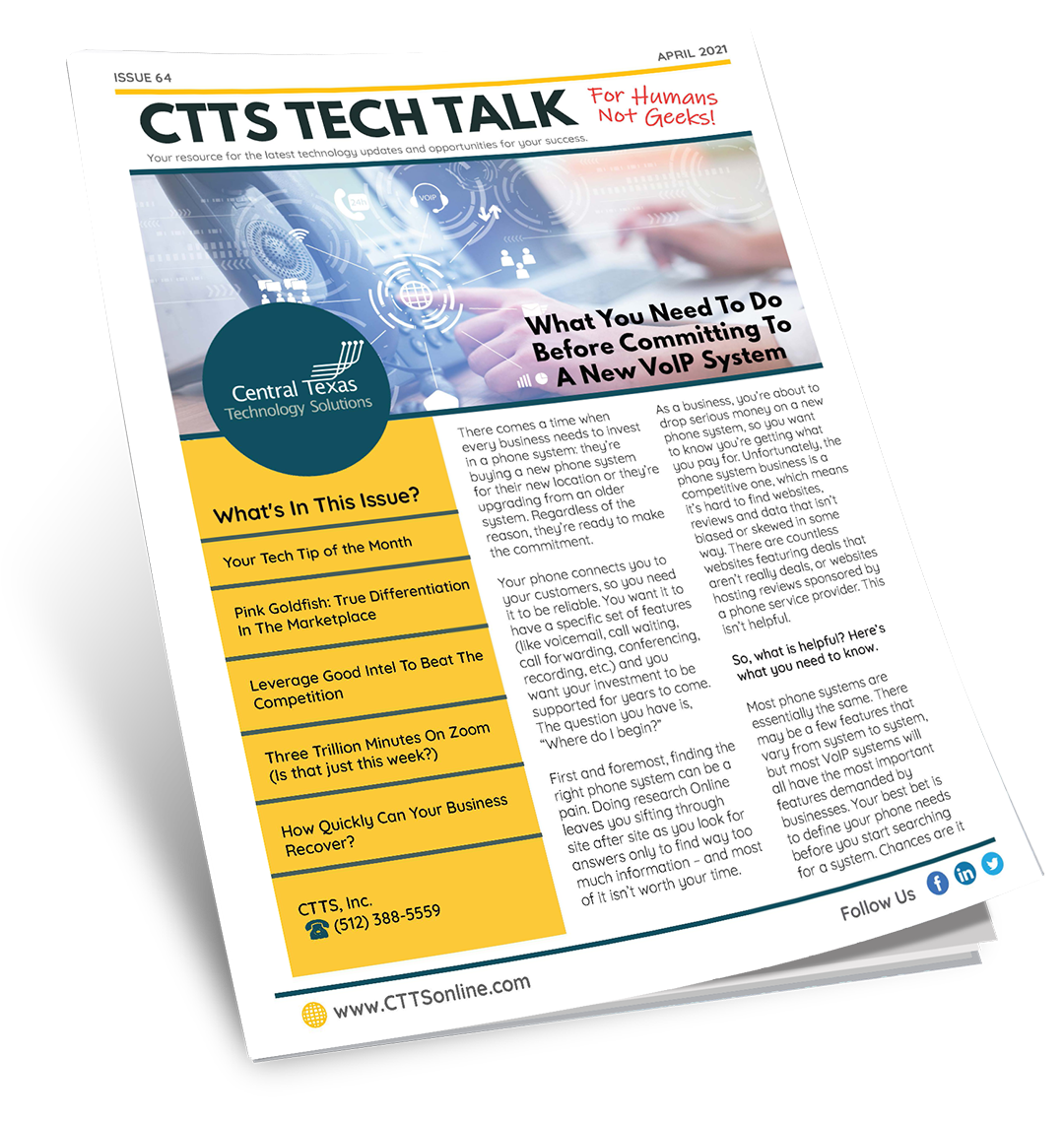 Technology Monthly Newsletter IT Support TX