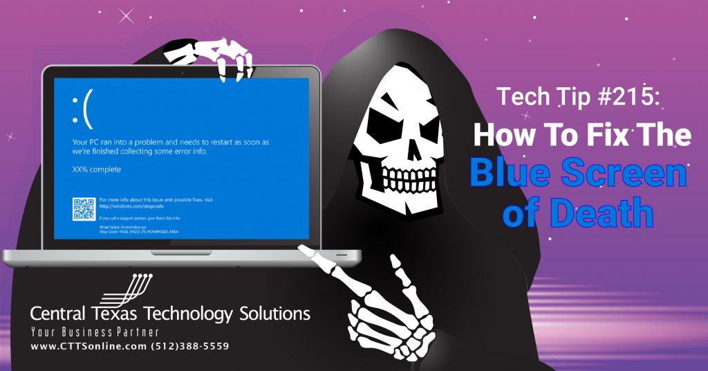 does blue screen of death fix itself