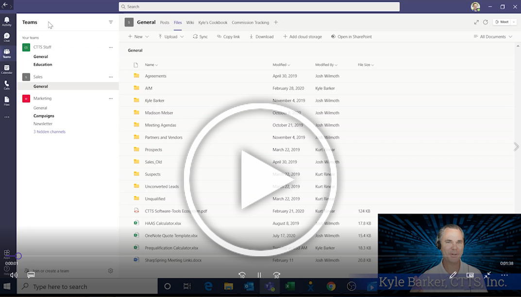 Kyle Barker shows you how to print from Microsoft Teams