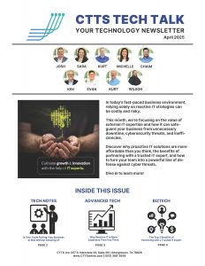 April 2025 CTTS Tech Talk Monthly Newsletter