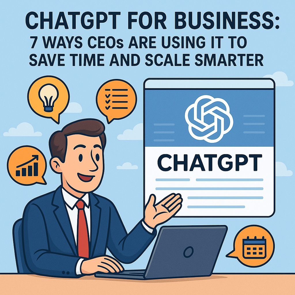 ChatGPT for Business: 7 Ways CEOs Are Using It to Save Time and Scale Smarter