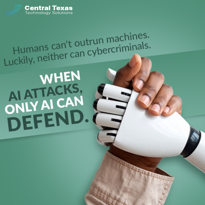 Humans can't outrun machines. Luckily, neither can cybercriminals. When AI Attacks, Only AI Can Defend.