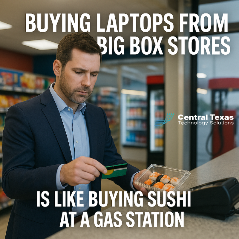 Buying Laptops from Big Box Stores is Like Buying Sushi at a Gas Station