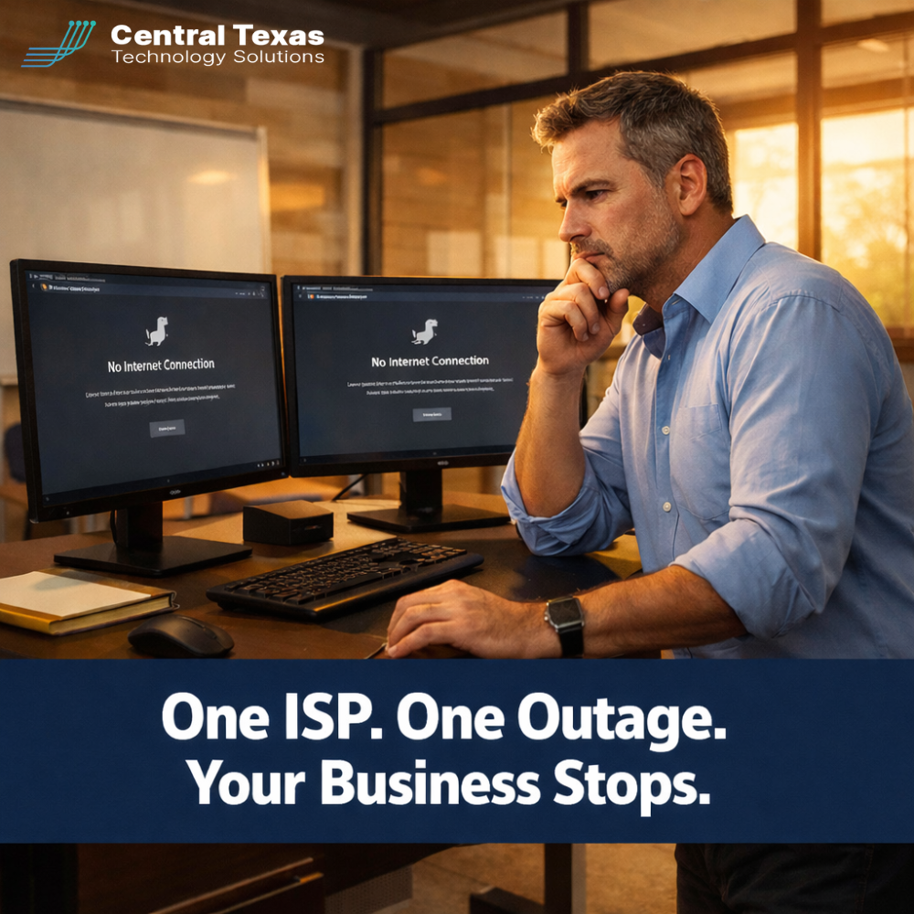 One ISP. One Outage. Your Business Stops.