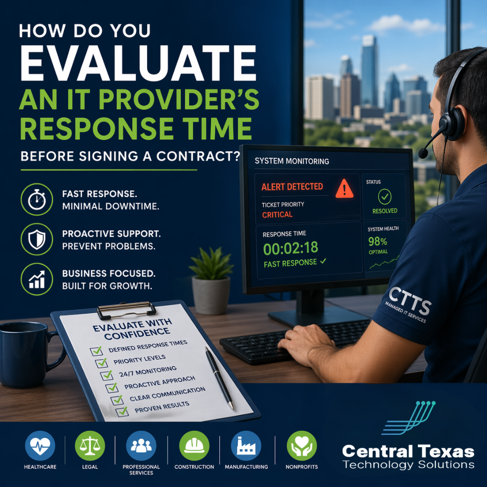 How Do You Evaluate an IT Provider's Response Time Before Signing a Contract