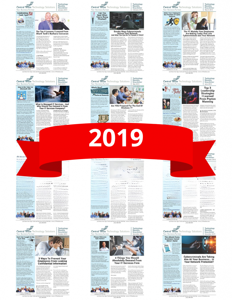 2019 Newsletter Archives