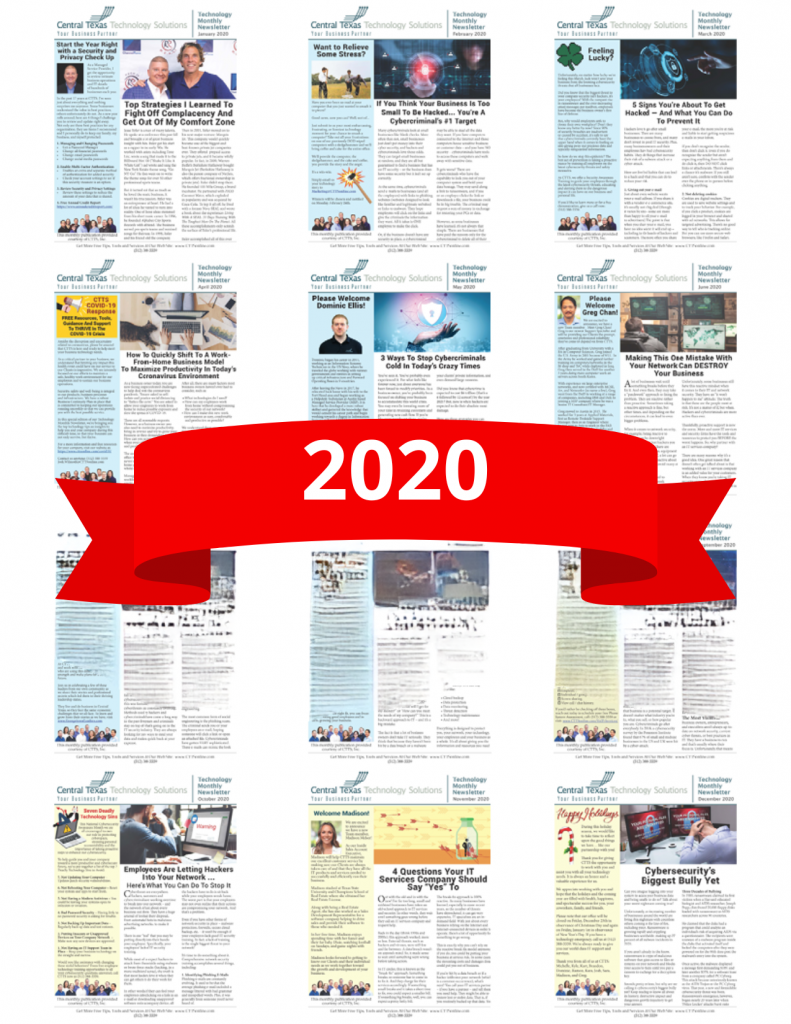 2020 Newsletter Archives