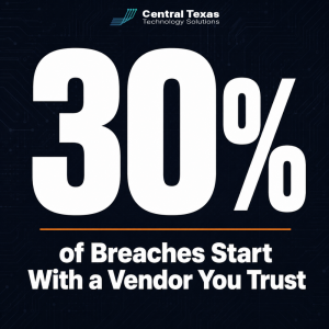 30% of Breaches Start with a Vendor You Trust.