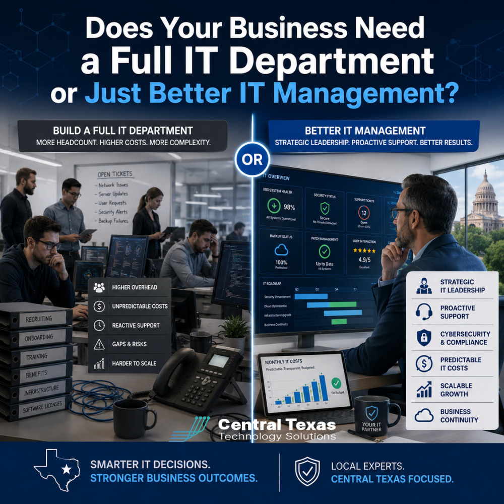 Does Your Business Need a Full IT Department or Just Better IT Management?