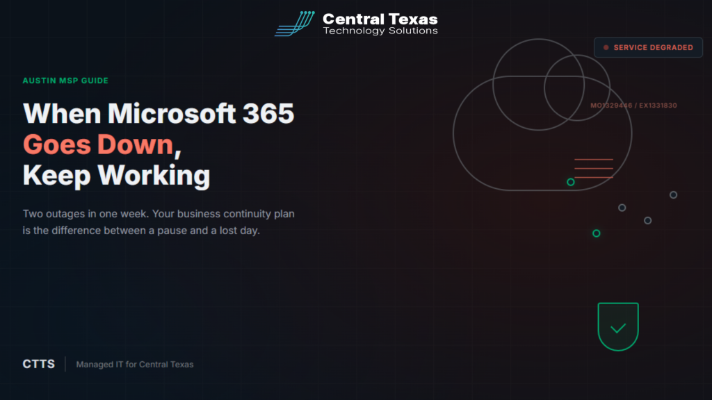 When Microsoft 365 Goes Down, Keep Working