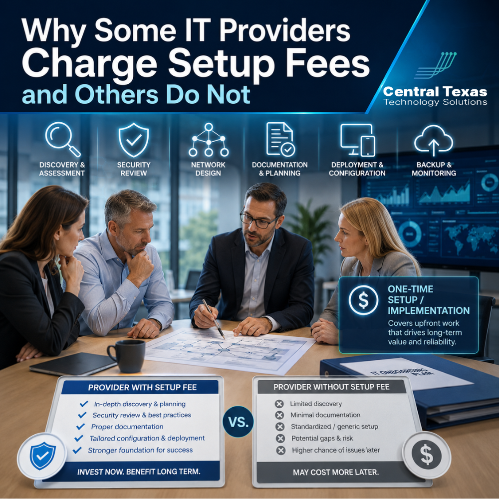 Why Some IT Providers Charge Setup Fees and Others Do Not