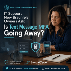 IT Support New Braunfels Owners Ask: Is Text Message MFA Going Away?