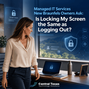 Managed IT Services New Braunfels Owners Ask: Is Locking My Screen the Same as Logging Out?