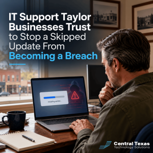 IT Support Taylor Businesses Trust to Stop a Skipped Update From Becoming a Breach