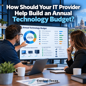 How Should Your IT Provider Help Build an Annual Technology Budget?