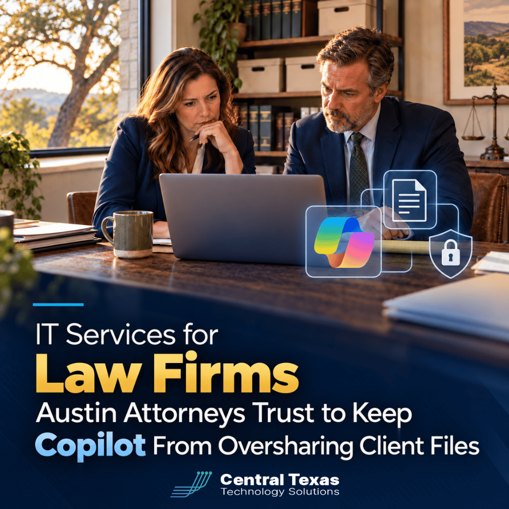 IT Services for Law Firms Austin Attorneys Trust to Keep Copilot From Oversharing Client Files