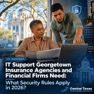 IT Support Georgetown Insurance Agencies and Financial Firms Need: What Security Rules Apply in 2026?