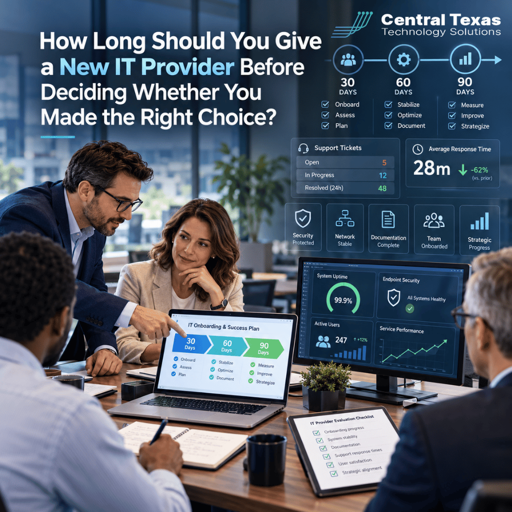 How Long Should You Give a New IT Provider Before Deciding Whether You Made the Right Choice?